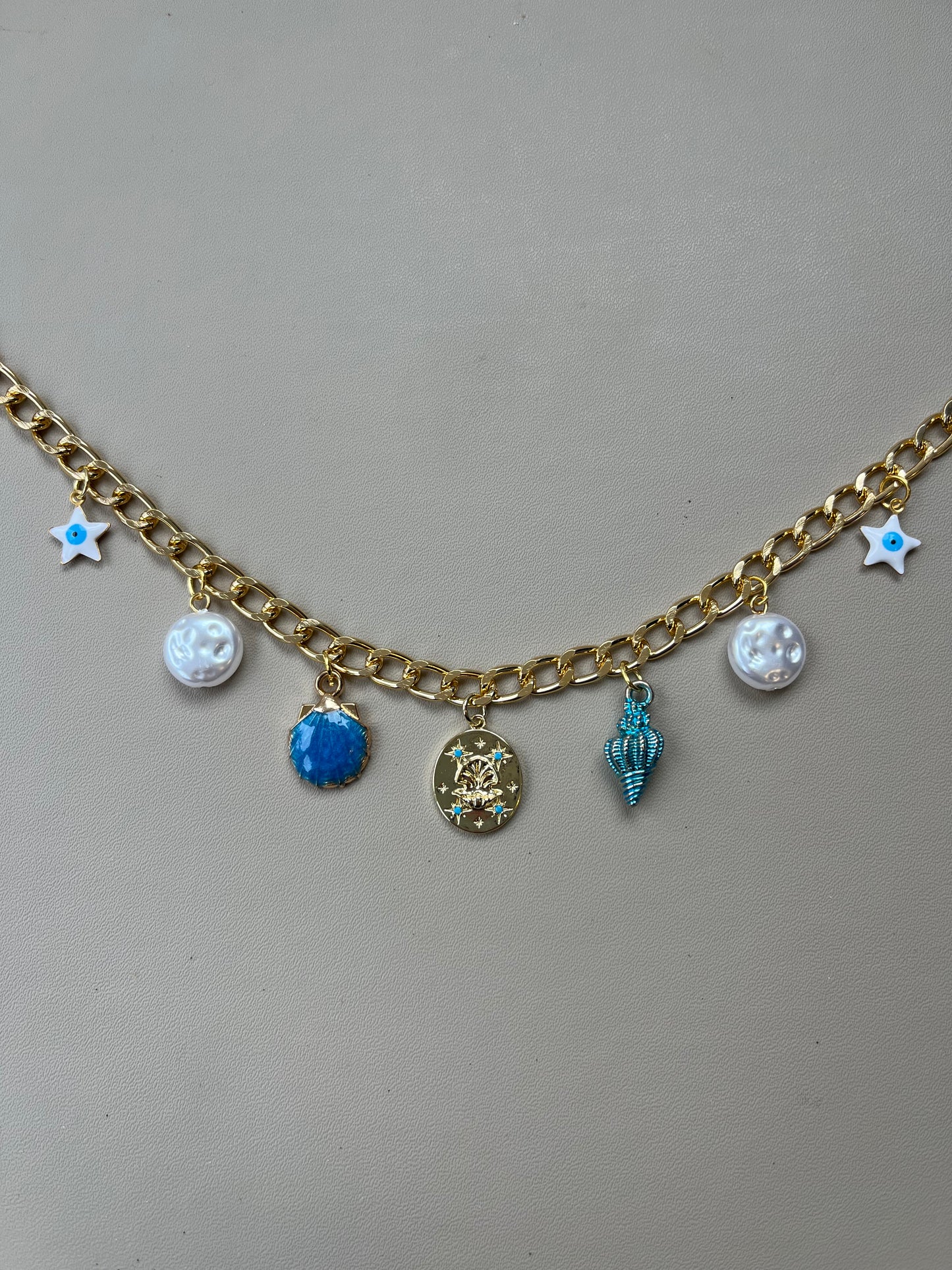 The Blue Bea Charm Necklace
